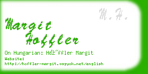 margit hoffler business card